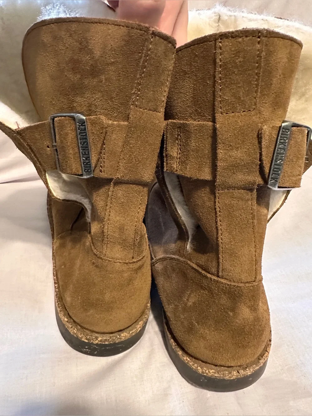 Birkenstock Uppsala Shearling Pull On Boots size 43 Brown